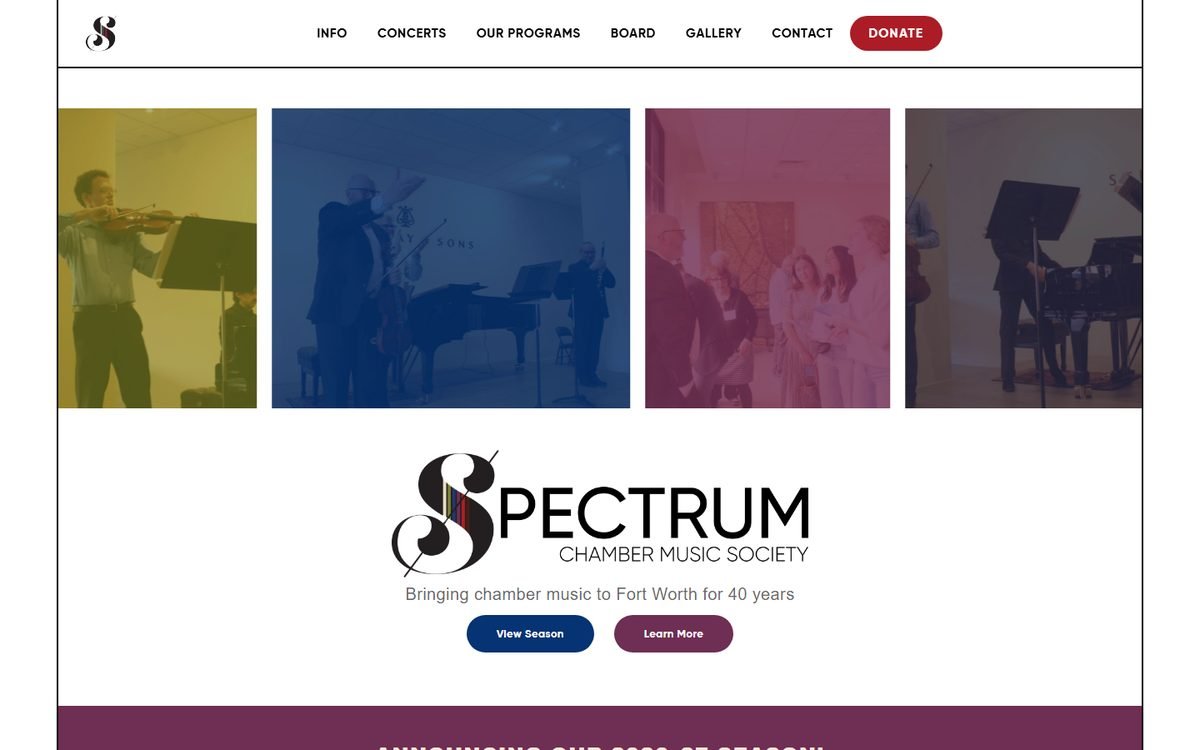 The Spectrum Chamber Music Society homepage